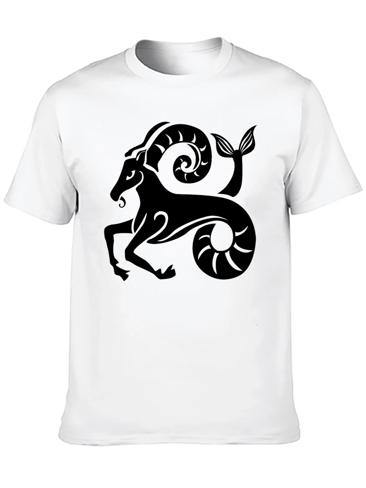 Capricorn Zodiac Graphic Black T-Shirt product image 12