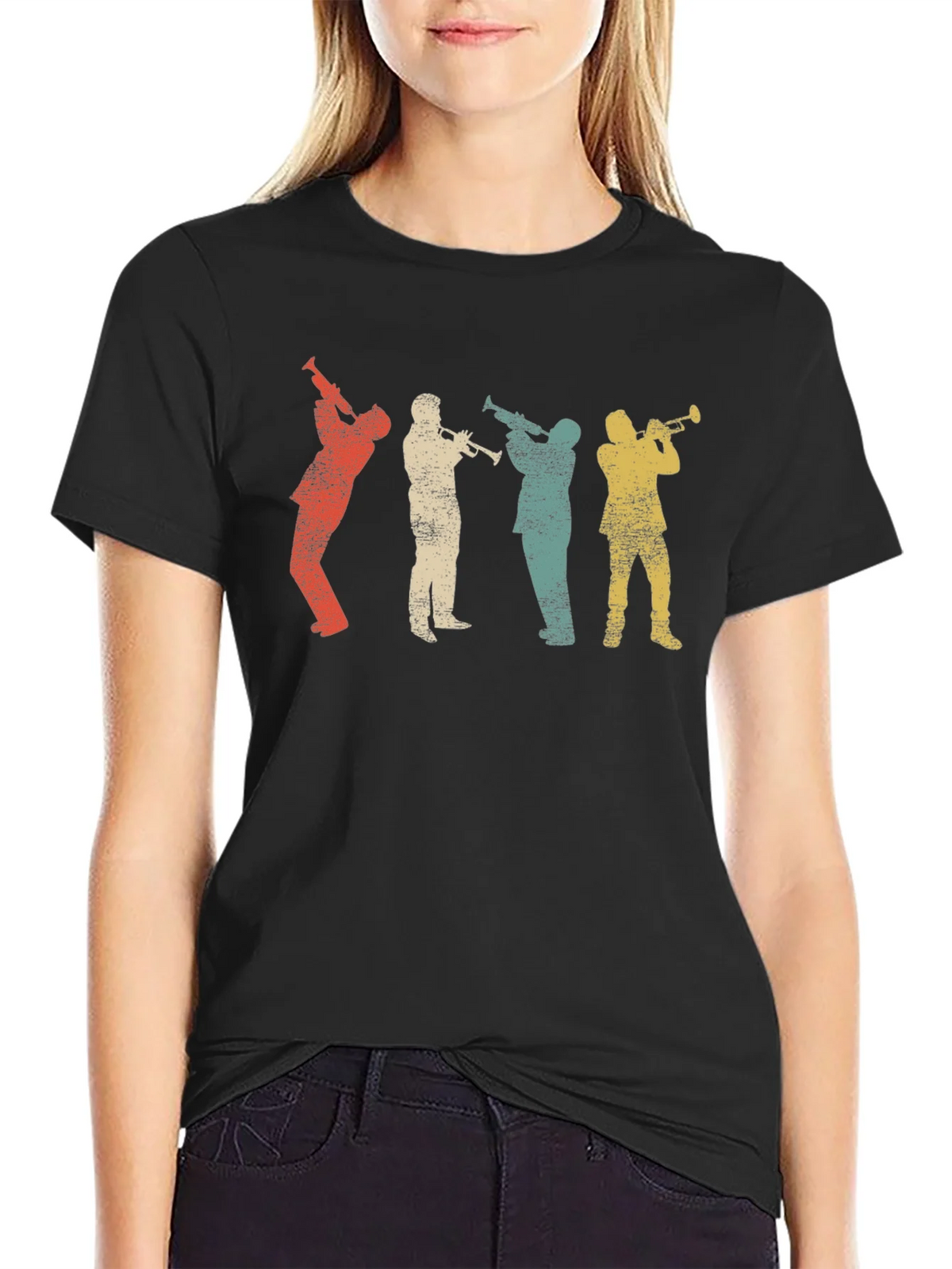 Vintage Trumpet Player Graphic T-Shirt product image 5