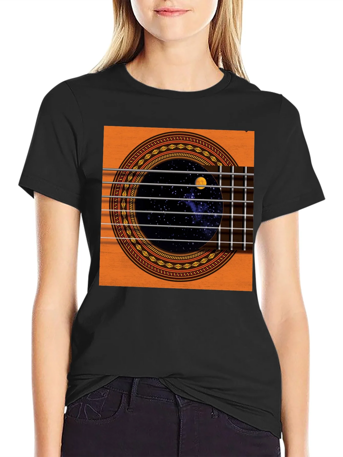 Guitar Space T-Shirt - Black product image 5