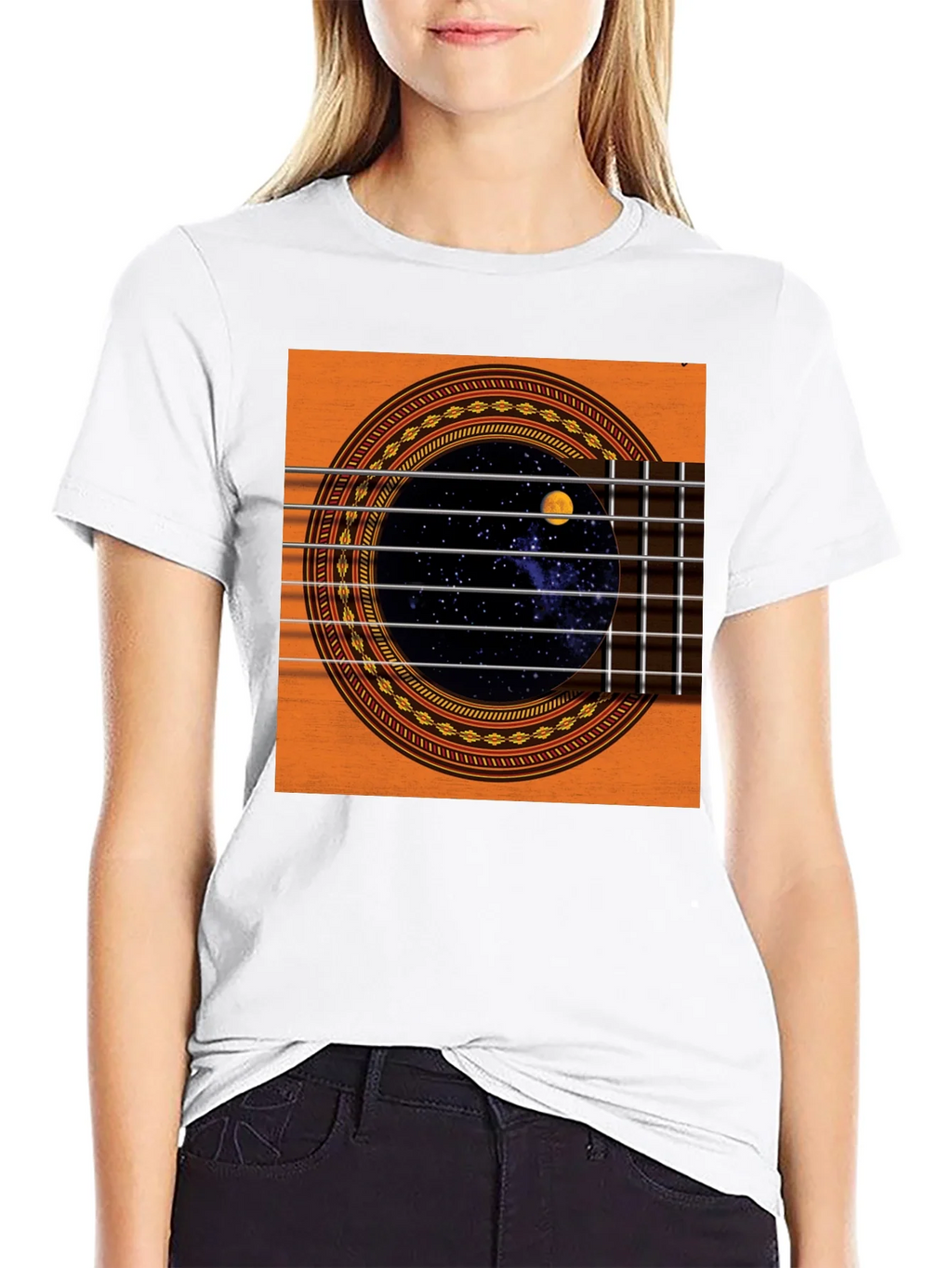 Guitar Space T-Shirt - Black product image 11