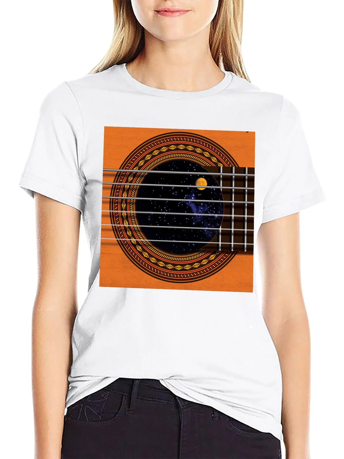 Guitar Space T-Shirt - Black product image 11