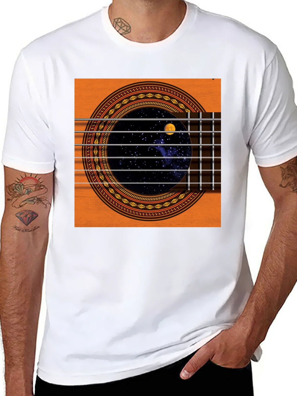 Guitar Space T-Shirt - Black product image 10