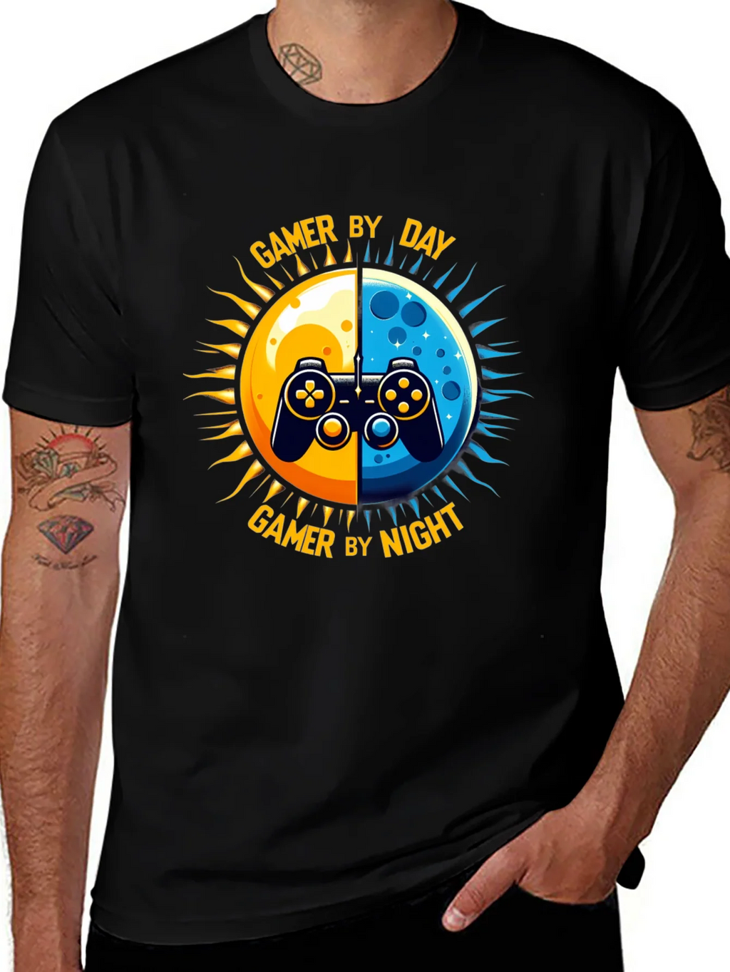 Gamer Day & Night T-Shirt product image 1
