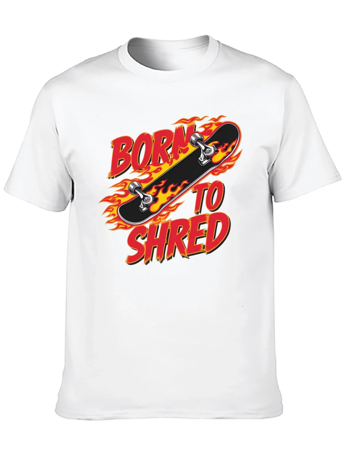 Born to Shred Skateboard Graphic T-Shirt product image 12