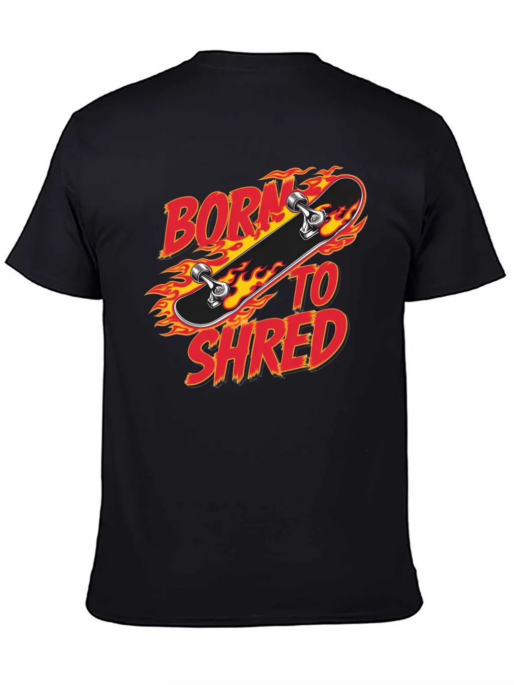 Born to Shred Skateboard Graphic T-Shirt product image 7