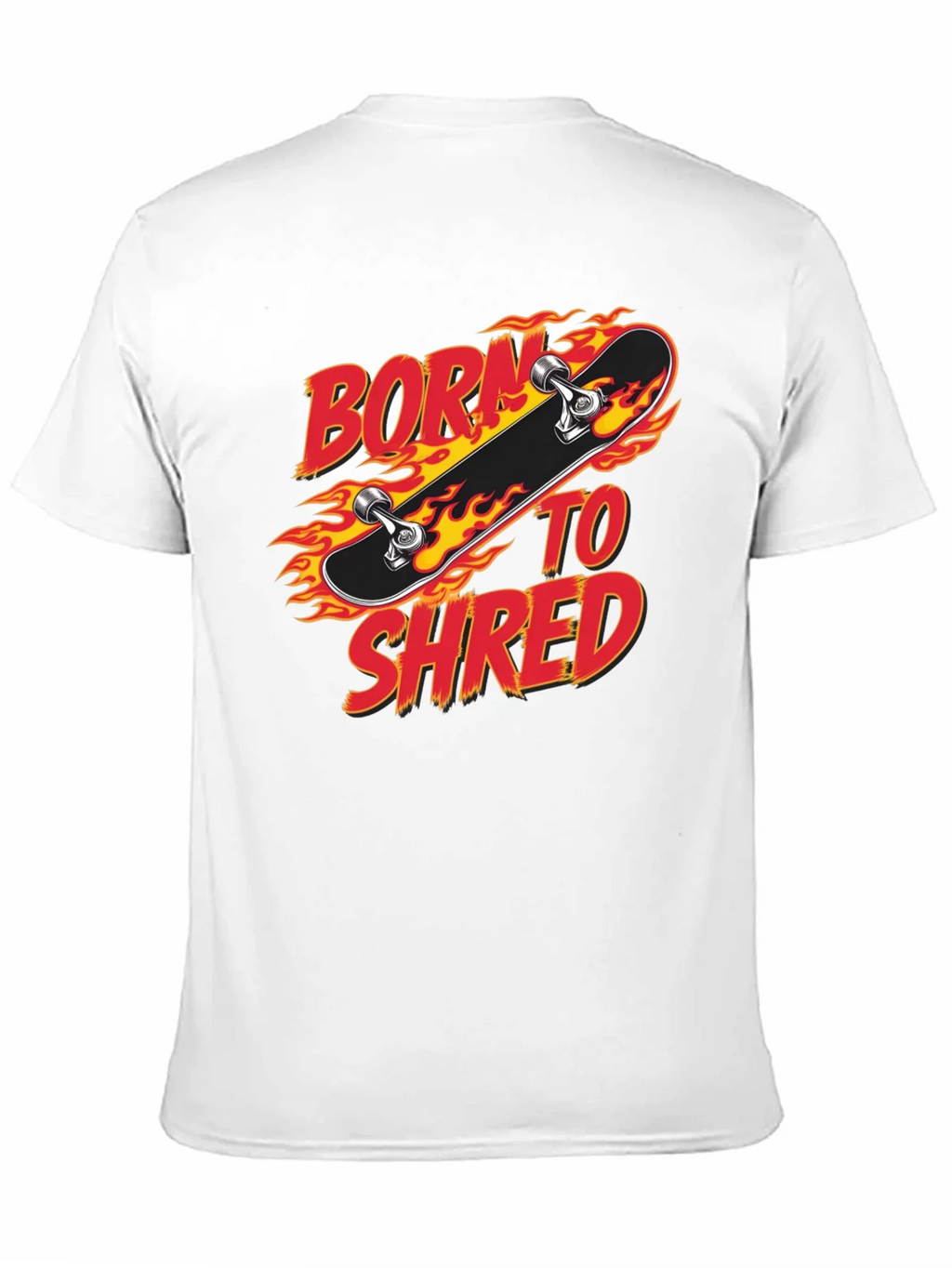 Born to Shred Skateboard Graphic T-Shirt product image 2