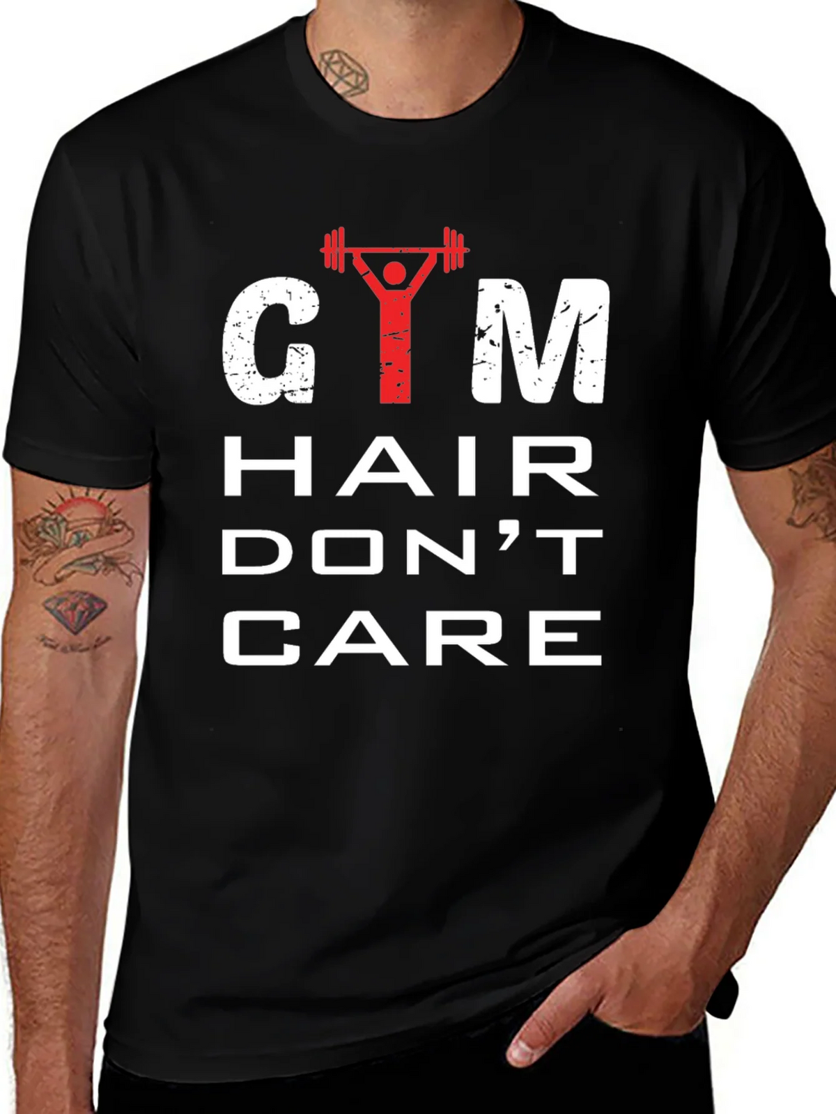 Gym Hair Dont Care Mens Graphic Tee product image 1