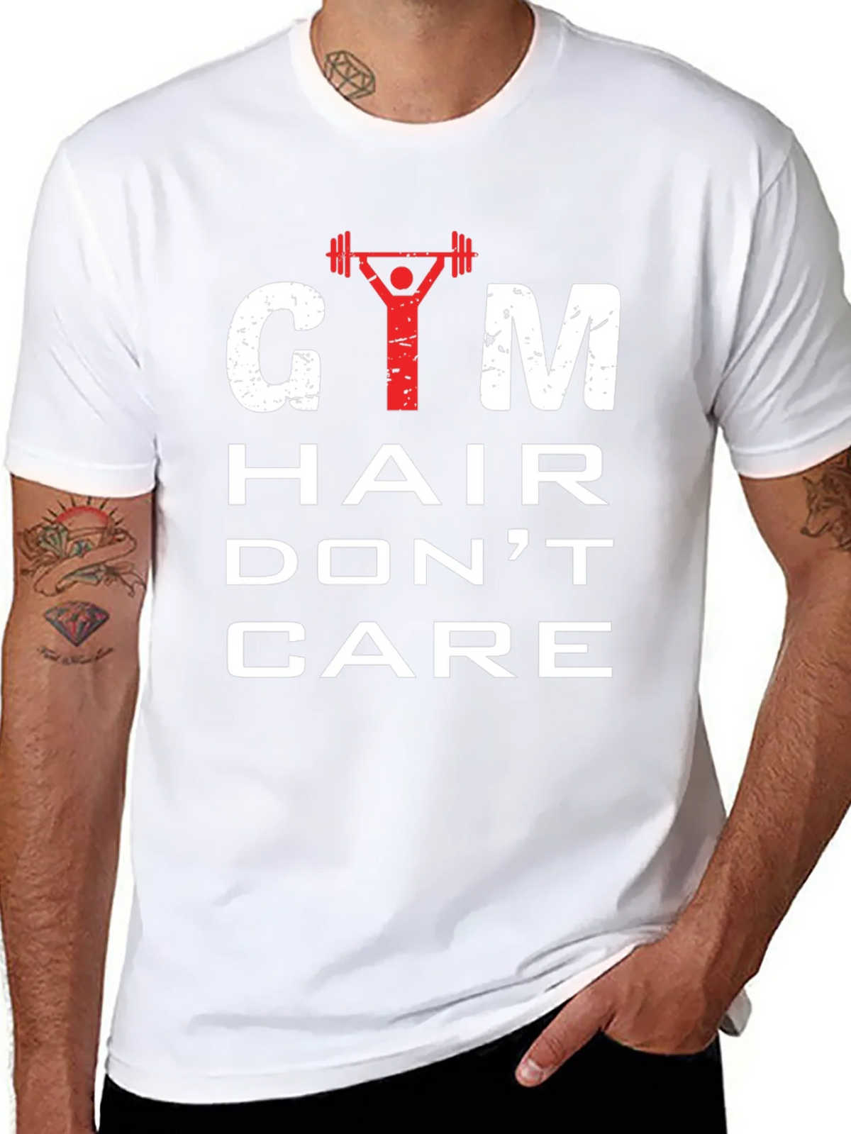 Gym Hair Dont Care Mens Graphic Tee product image 10