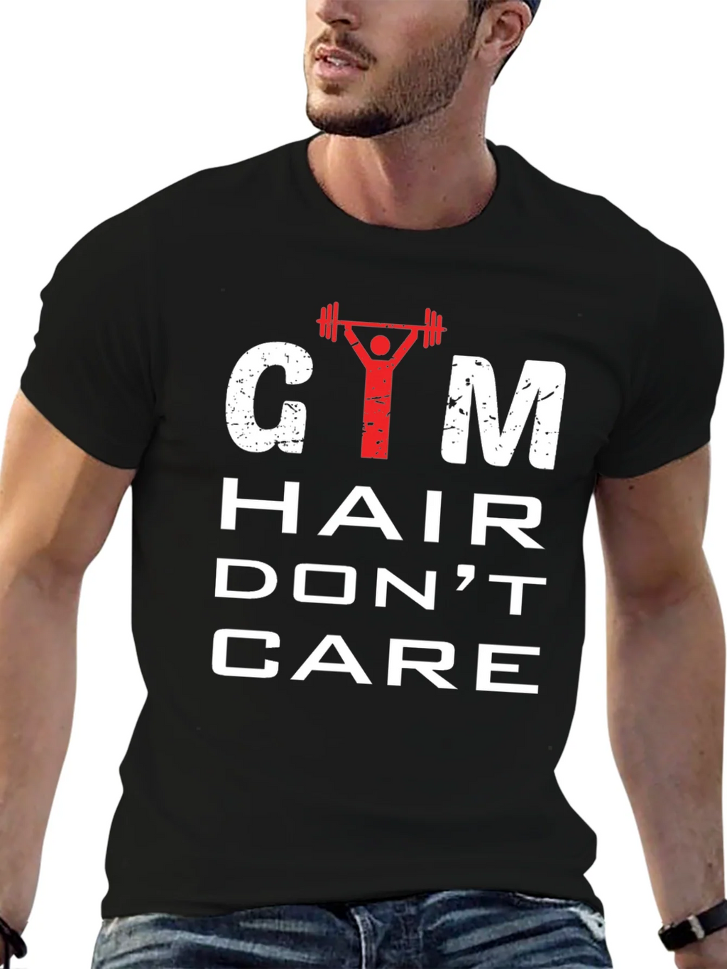 Gym Hair Dont Care Mens Graphic Tee product image 9