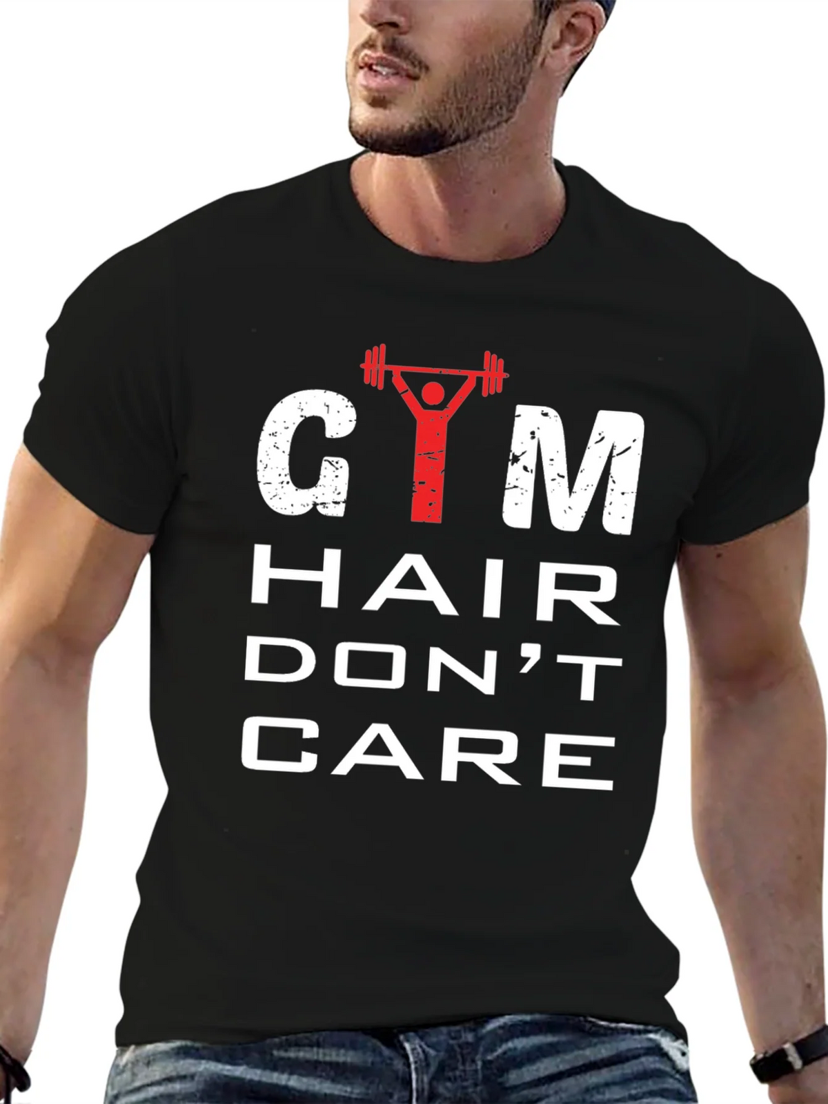 Gym Hair Dont Care Mens Graphic Tee product image 9