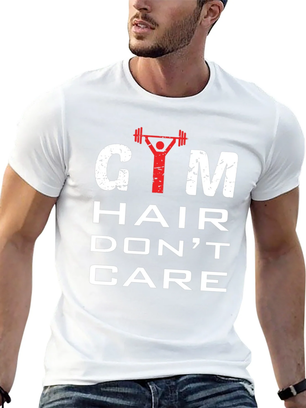 Gym Hair Dont Care Mens Graphic Tee product image 4