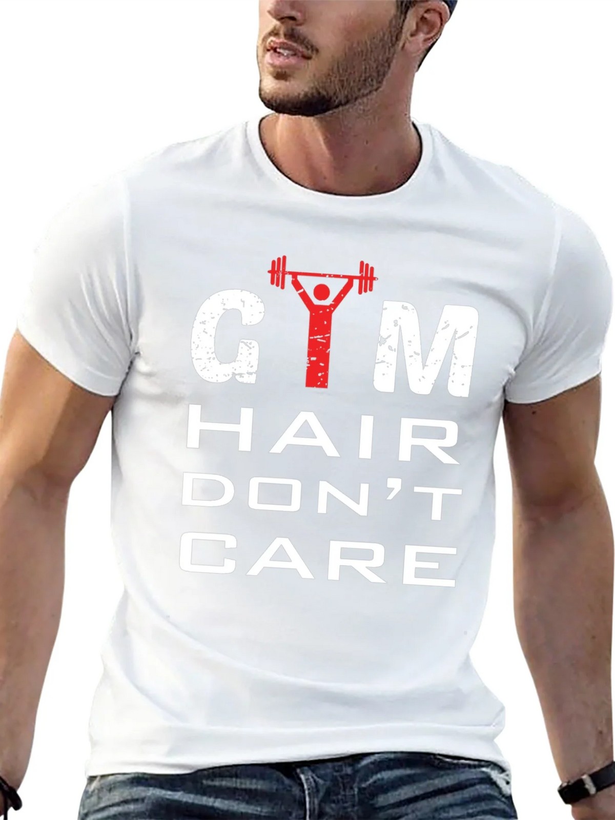 Gym Hair Dont Care Mens Graphic Tee product image 4