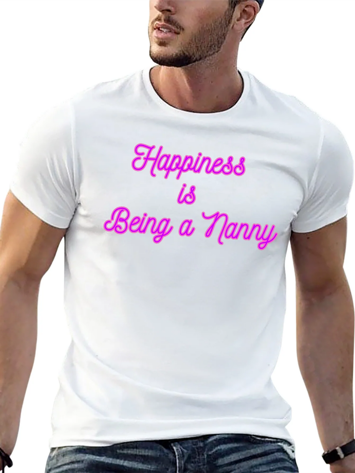 Happiness is Being a Nanny T-Shirt product image 4