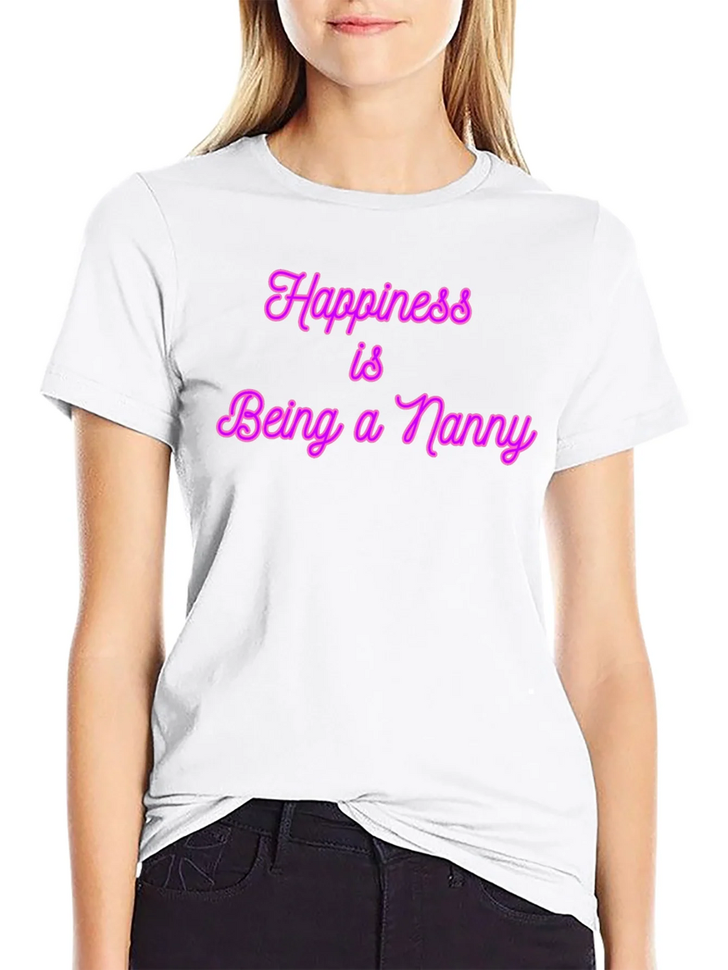 Happiness is Being a Nanny T-Shirt product image 11