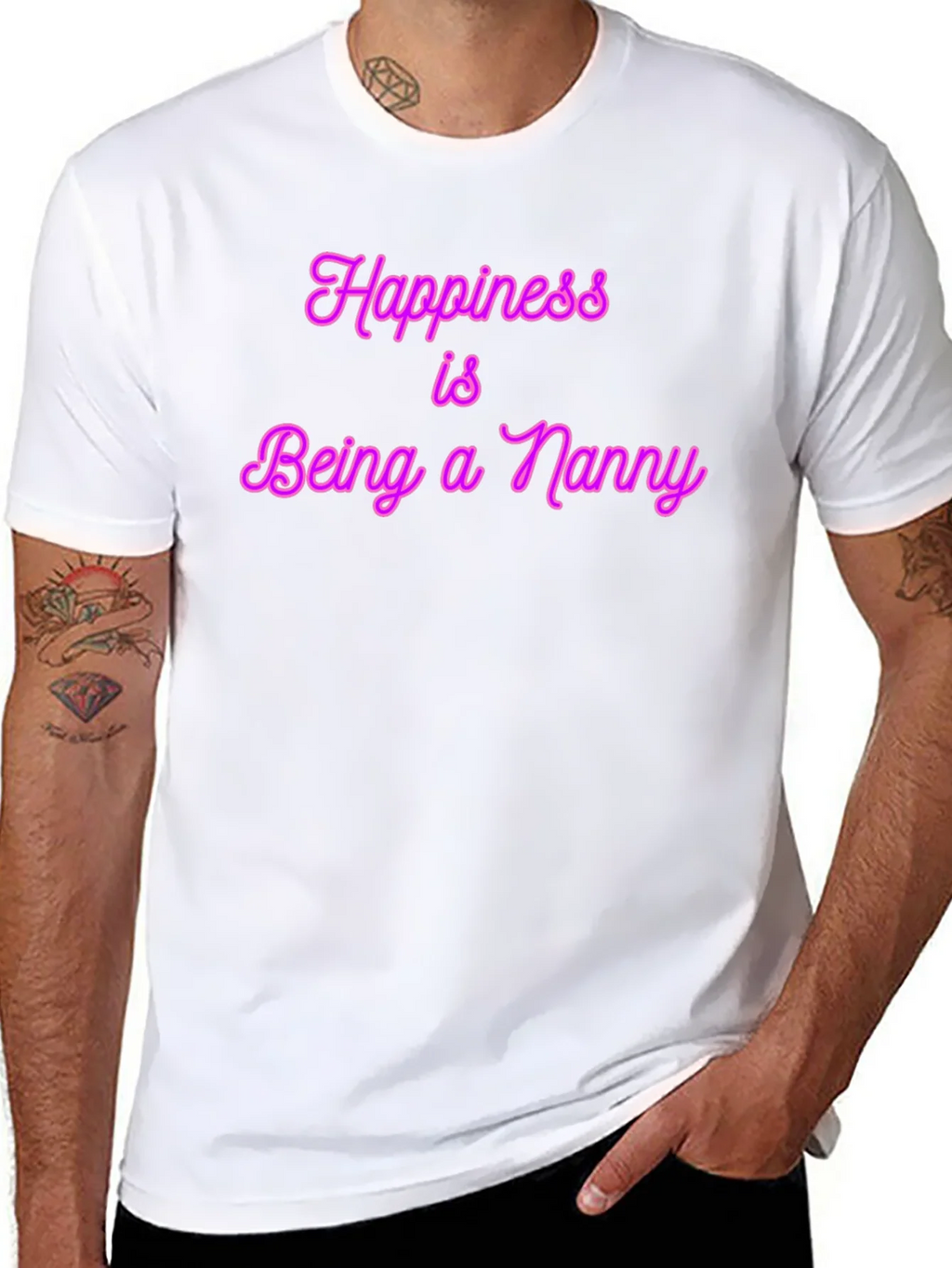 Happiness is Being a Nanny T-Shirt product image 10
