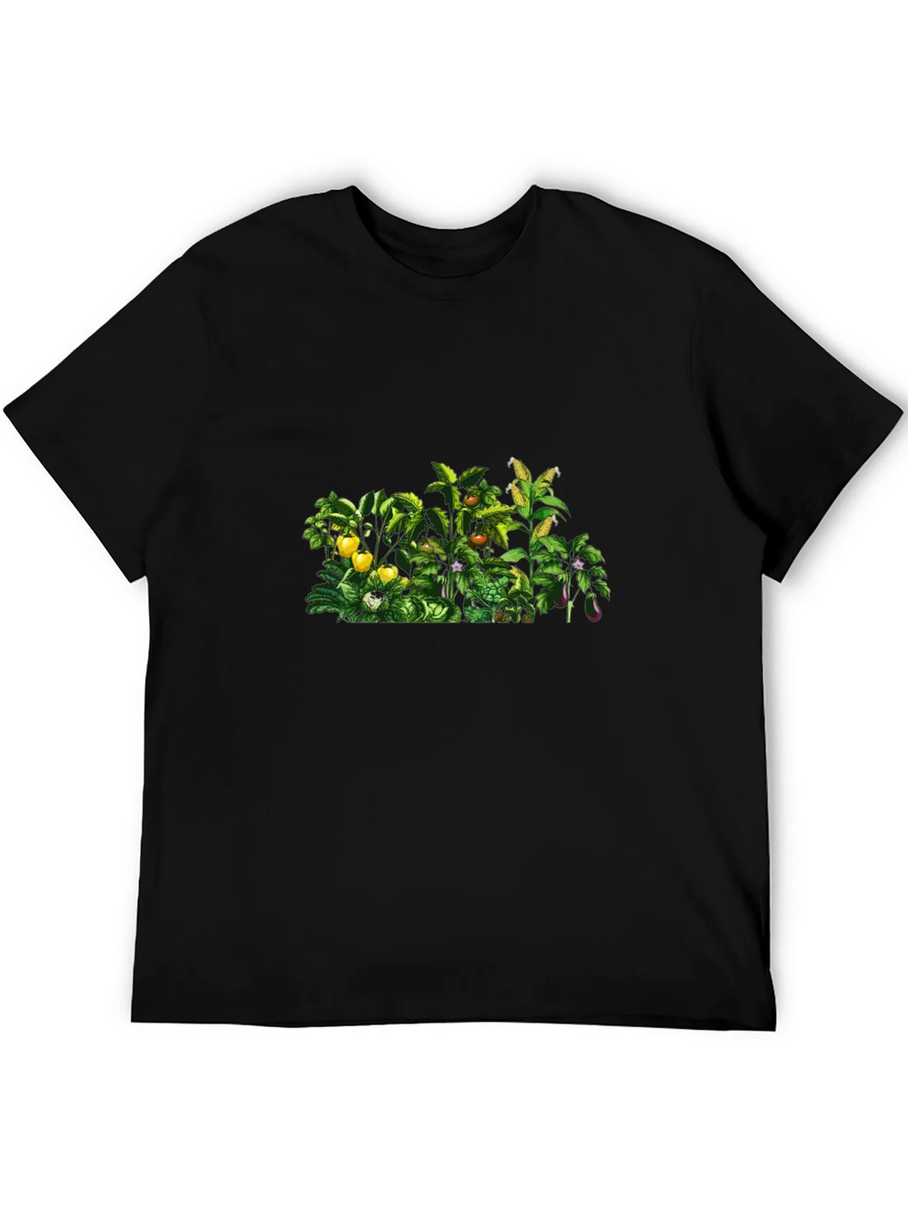 Botanical Garden Print Black T-Shirt product image 8
