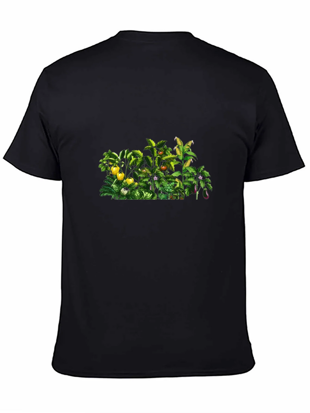 Botanical Garden Print Black T-Shirt product image 7