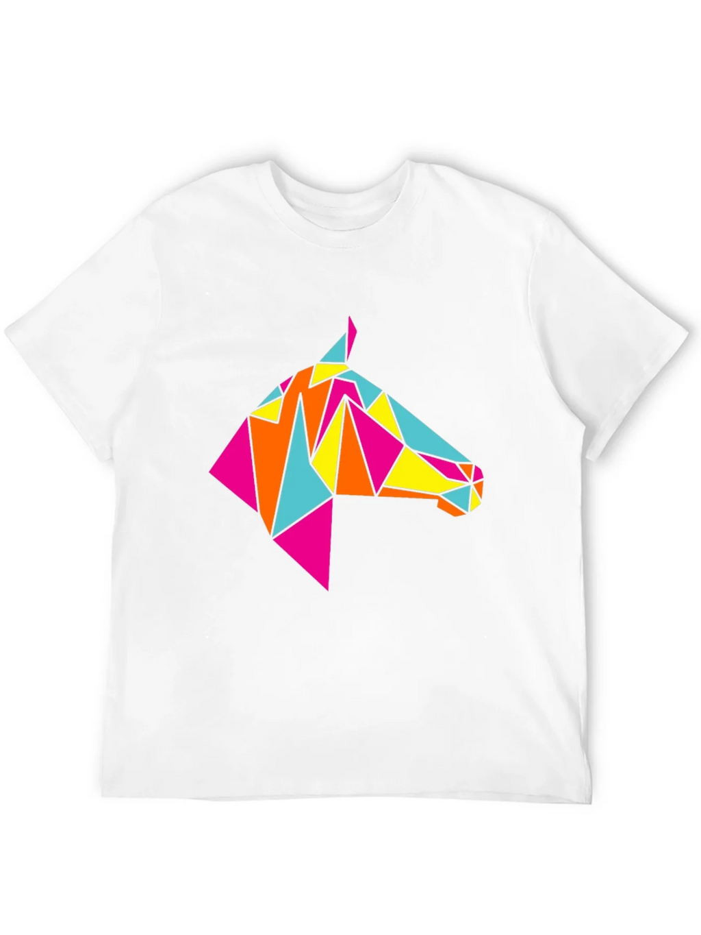 Geometric Horse Tee - Stylish Black Graphic T-Shirt product image 3