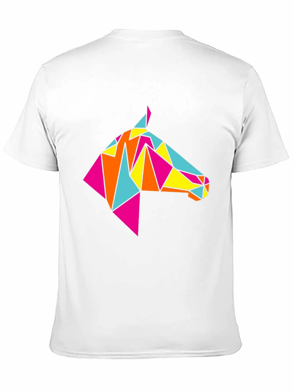 Geometric Horse Tee - Stylish Black Graphic T-Shirt product image 2