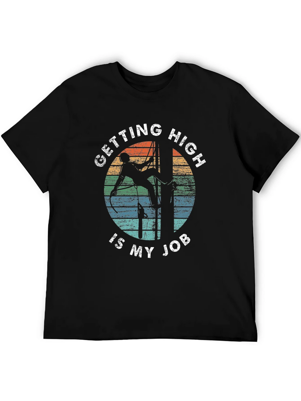 Getting High Is My Job Black T-Shirt product image 8