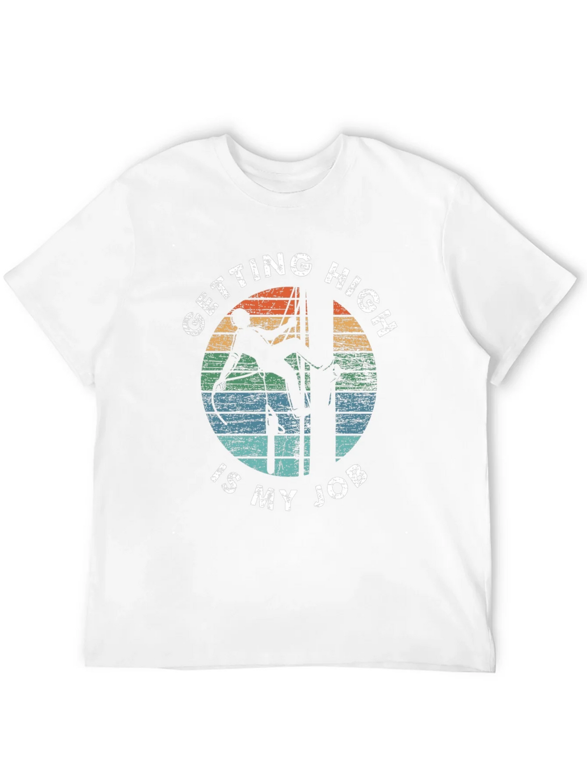 Getting High Is My Job Black T-Shirt product image 3
