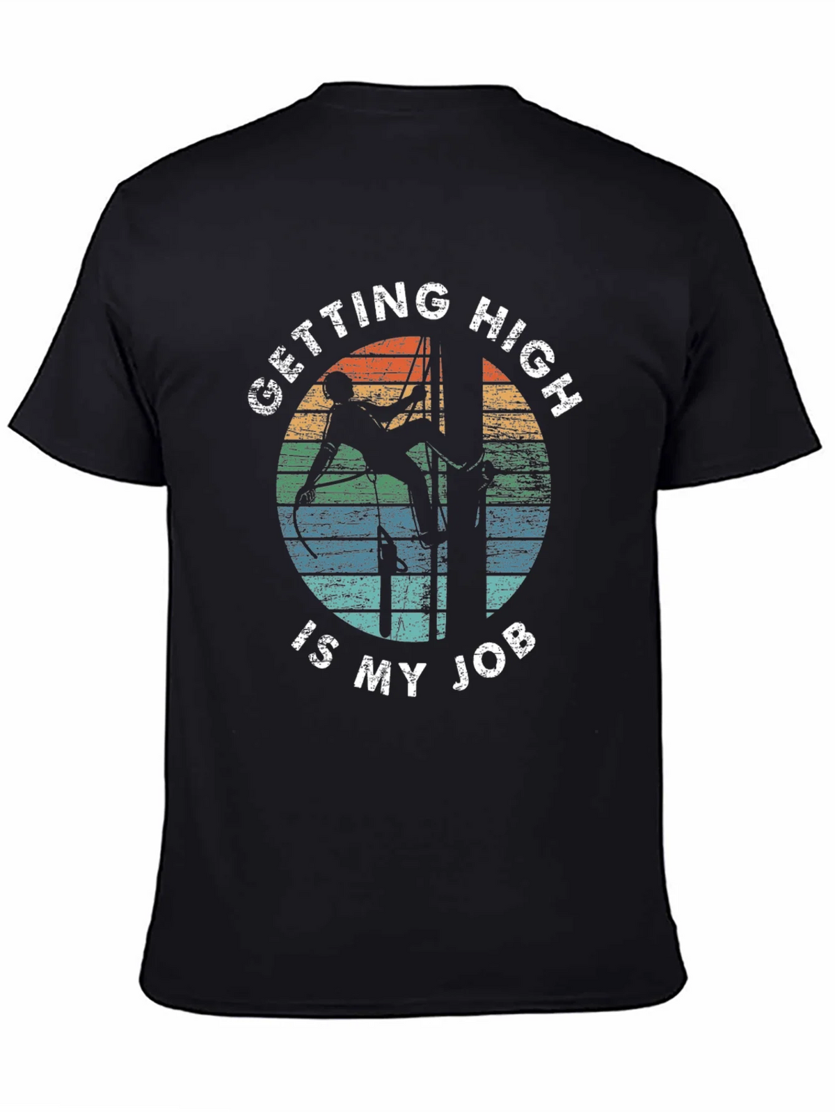 Getting High Is My Job Black T-Shirt product image 7