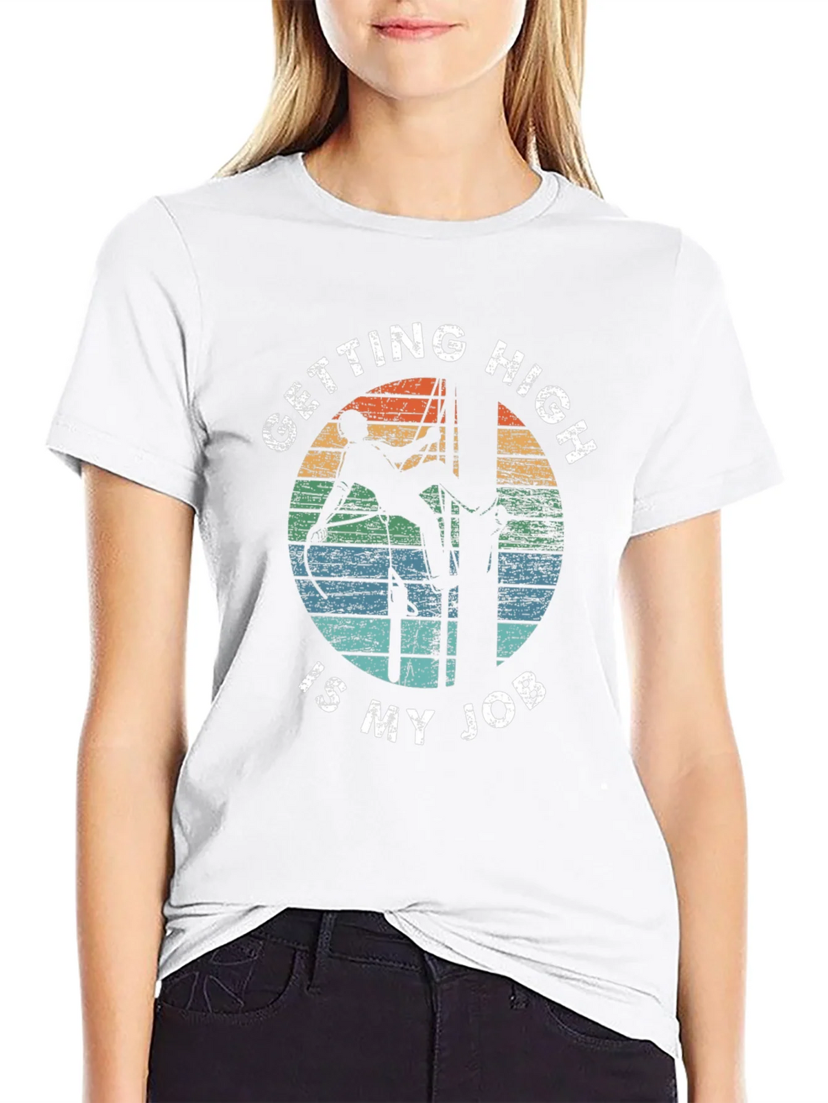 Getting High Is My Job Black T-Shirt product image 11
