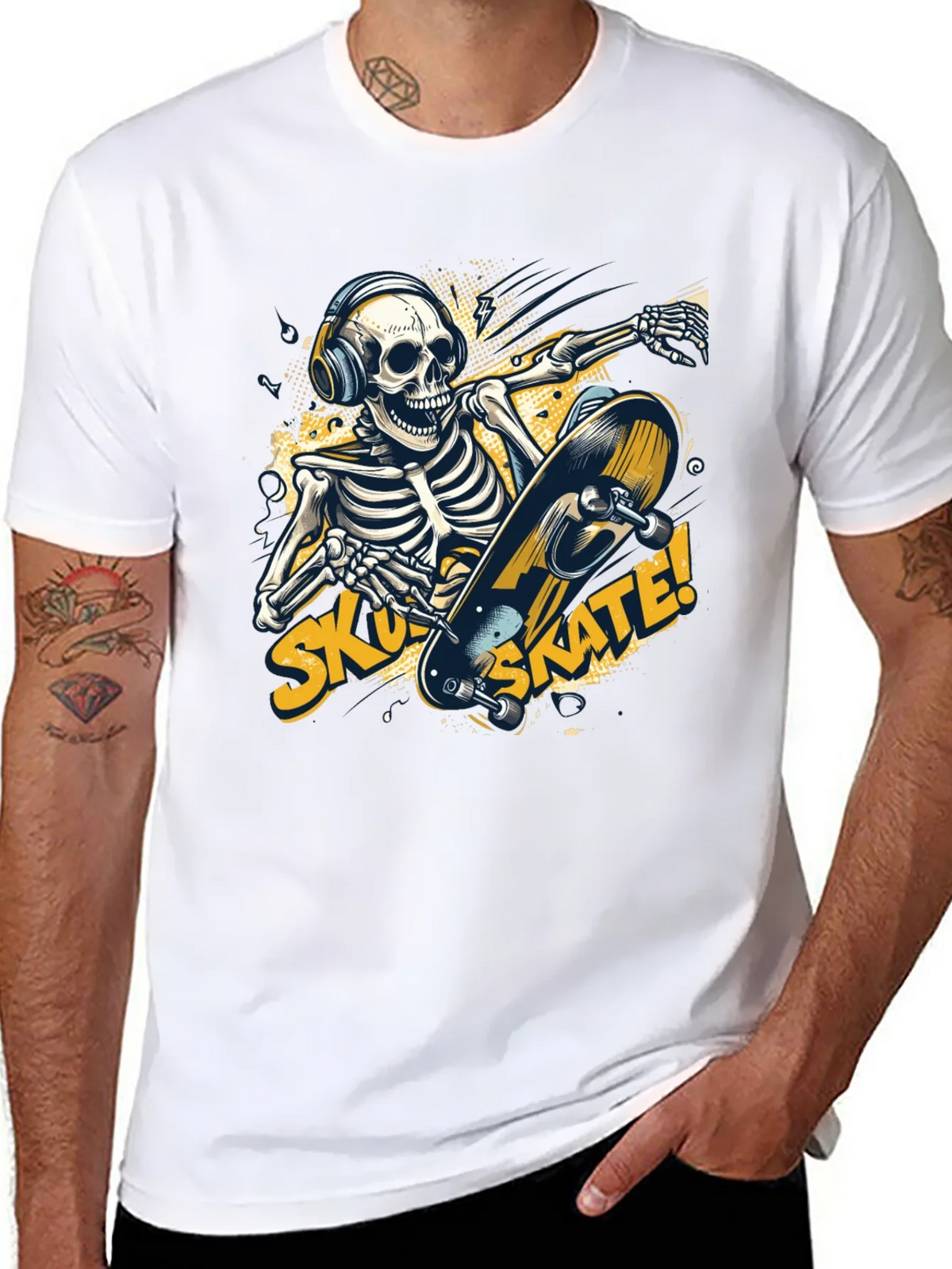 Skull Skateboard T-Shirt product image 10