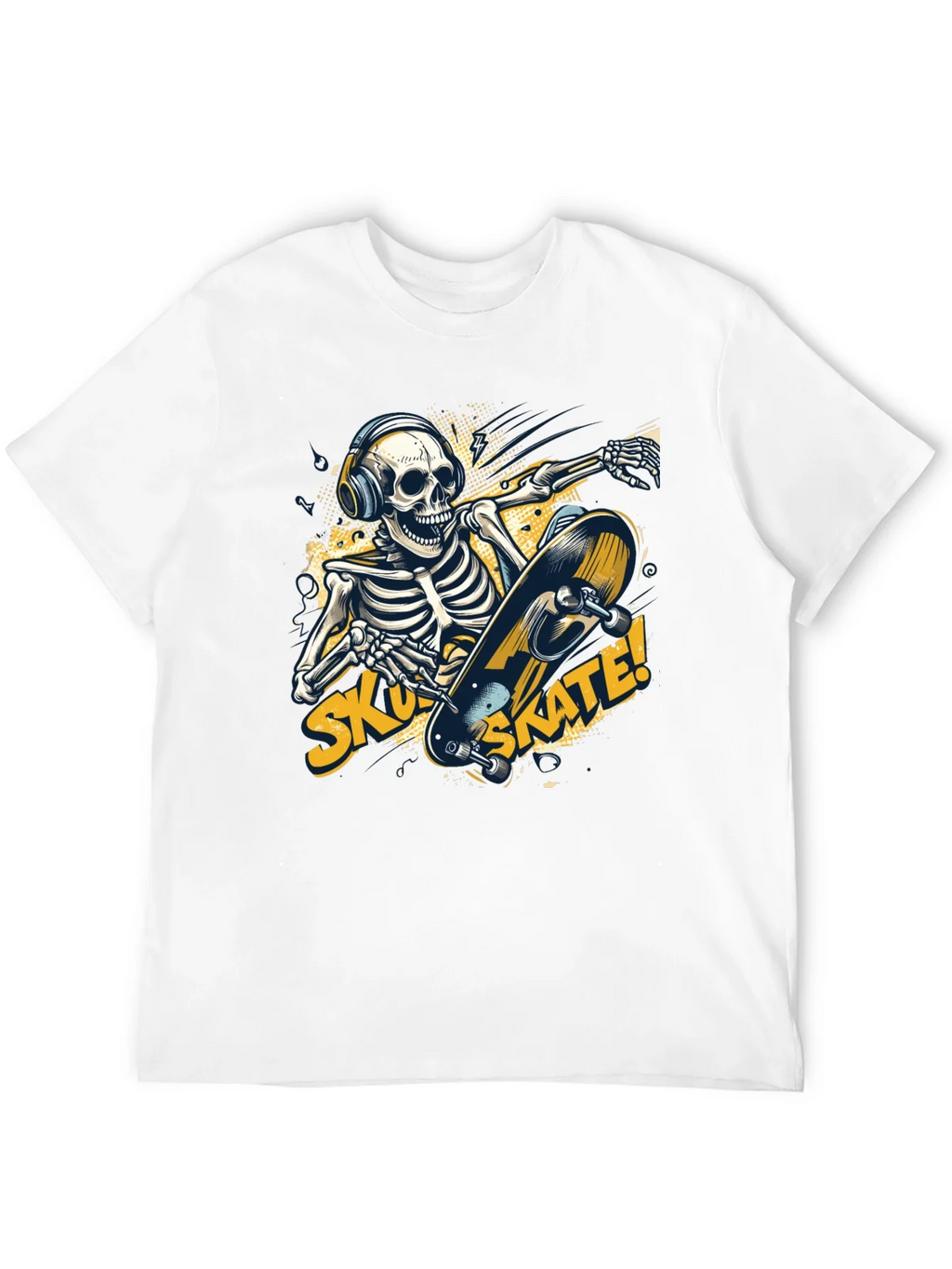 Skull Skateboard T-Shirt product image 3