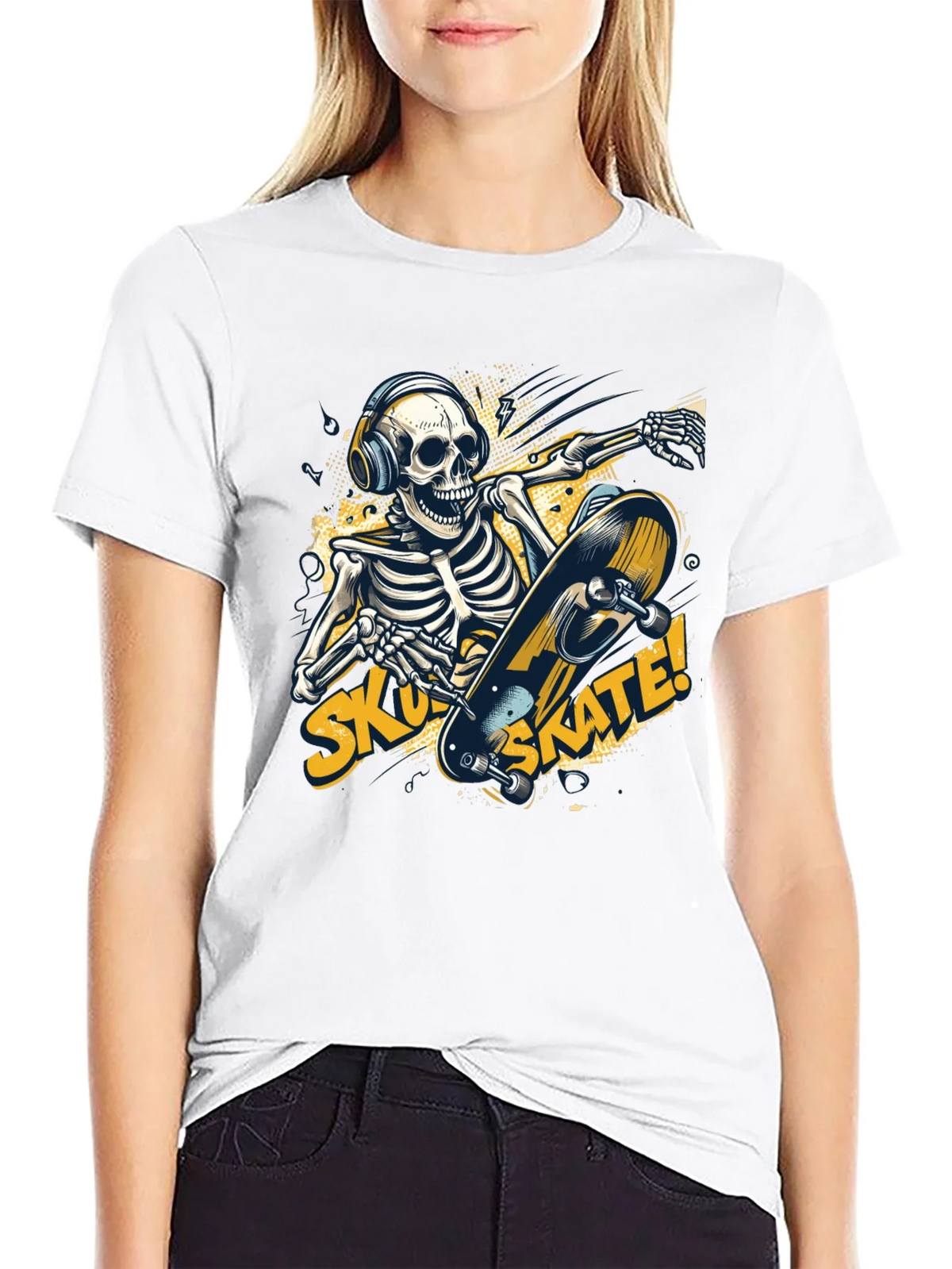 Skull Skateboard T-Shirt product image 11