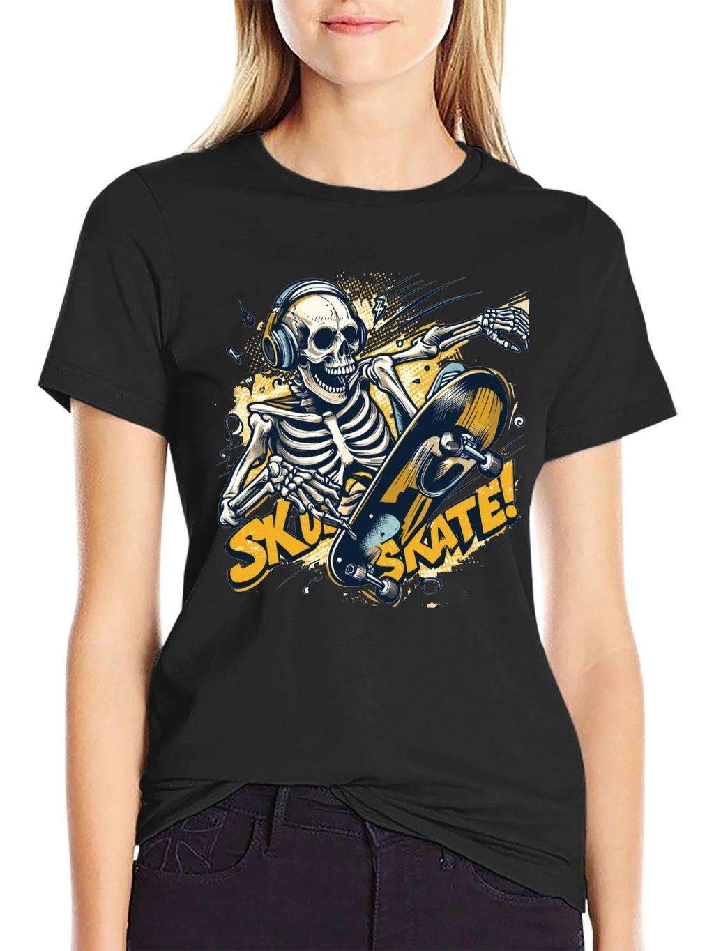 Skull Skateboard T-Shirt product image 5