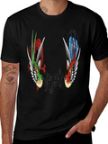 Music Birds Graphic Tee - Black Casual T-Shirt product image 1
