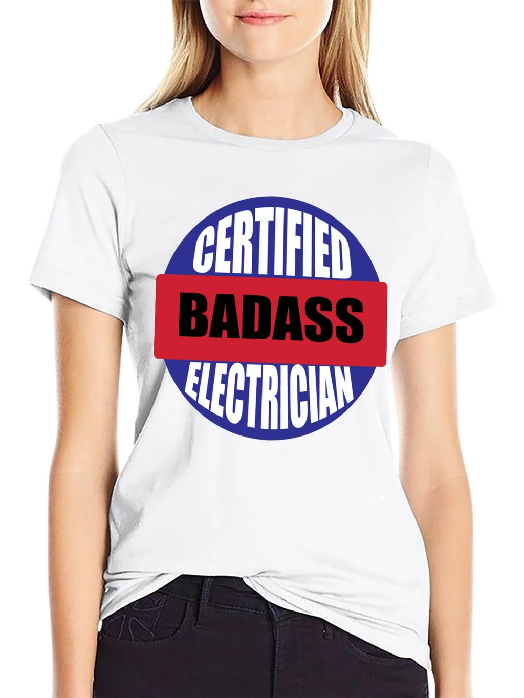 Certified Badass Electrician T-Shirt product image 11