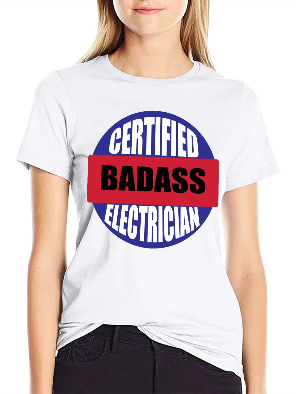 Certified Badass Electrician T-Shirt product image 11