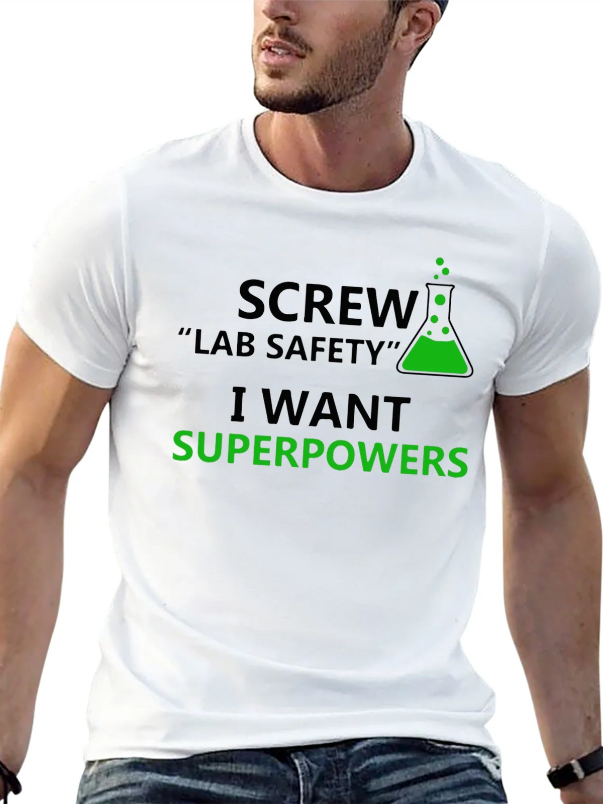 Screw Lab Safety T-Shirt - I Want Superpowers product image 4