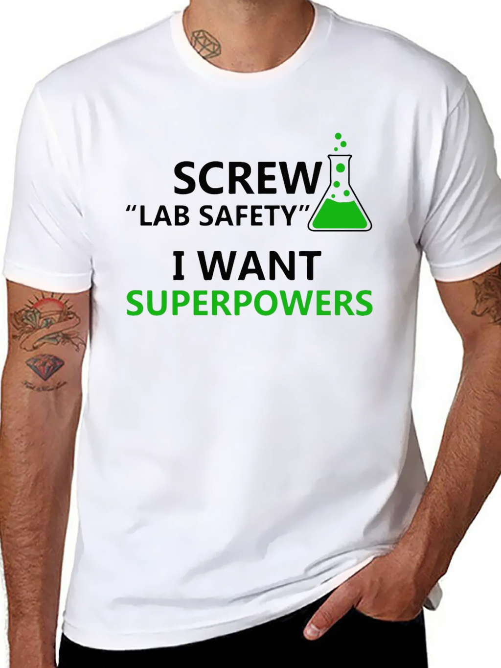Screw Lab Safety T-Shirt - I Want Superpowers product image 10