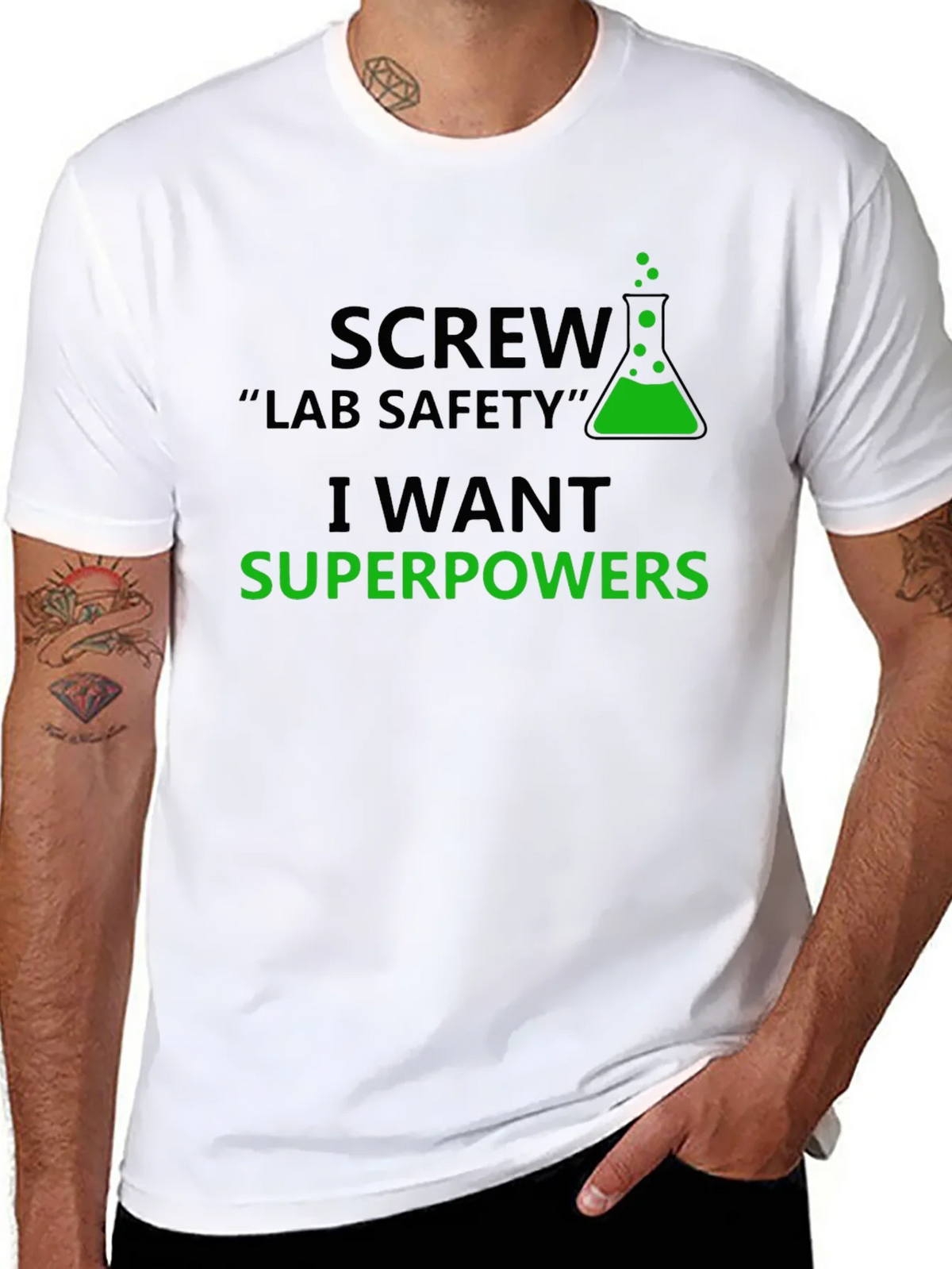 Screw Lab Safety T-Shirt - I Want Superpowers product image 10