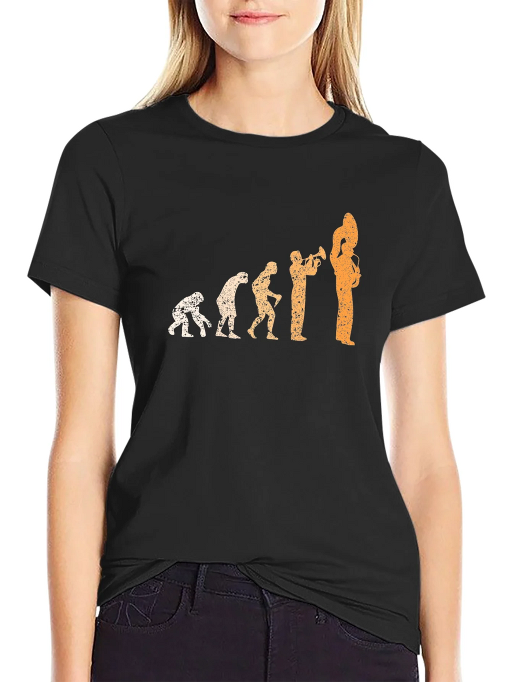 Evolution of Music Black T-Shirt product image 5