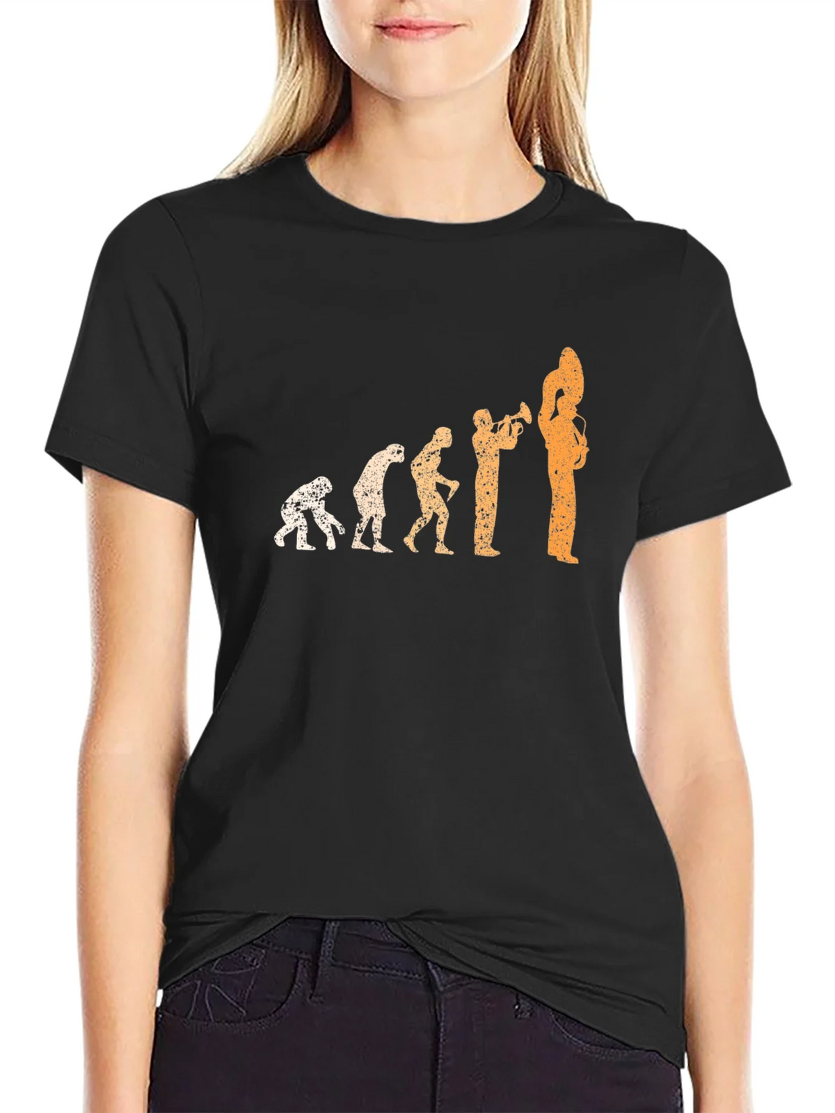 Evolution of Music Black T-Shirt product image 5