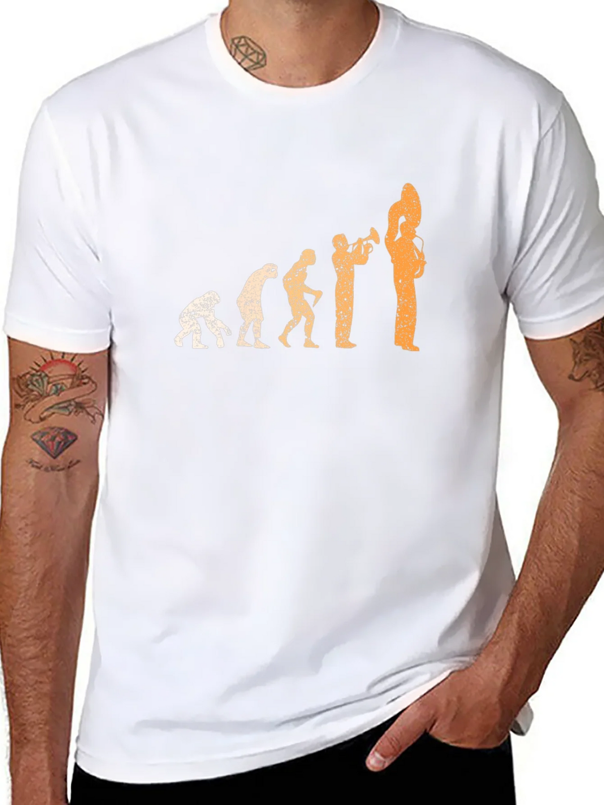 Evolution of Music Black T-Shirt product image 10