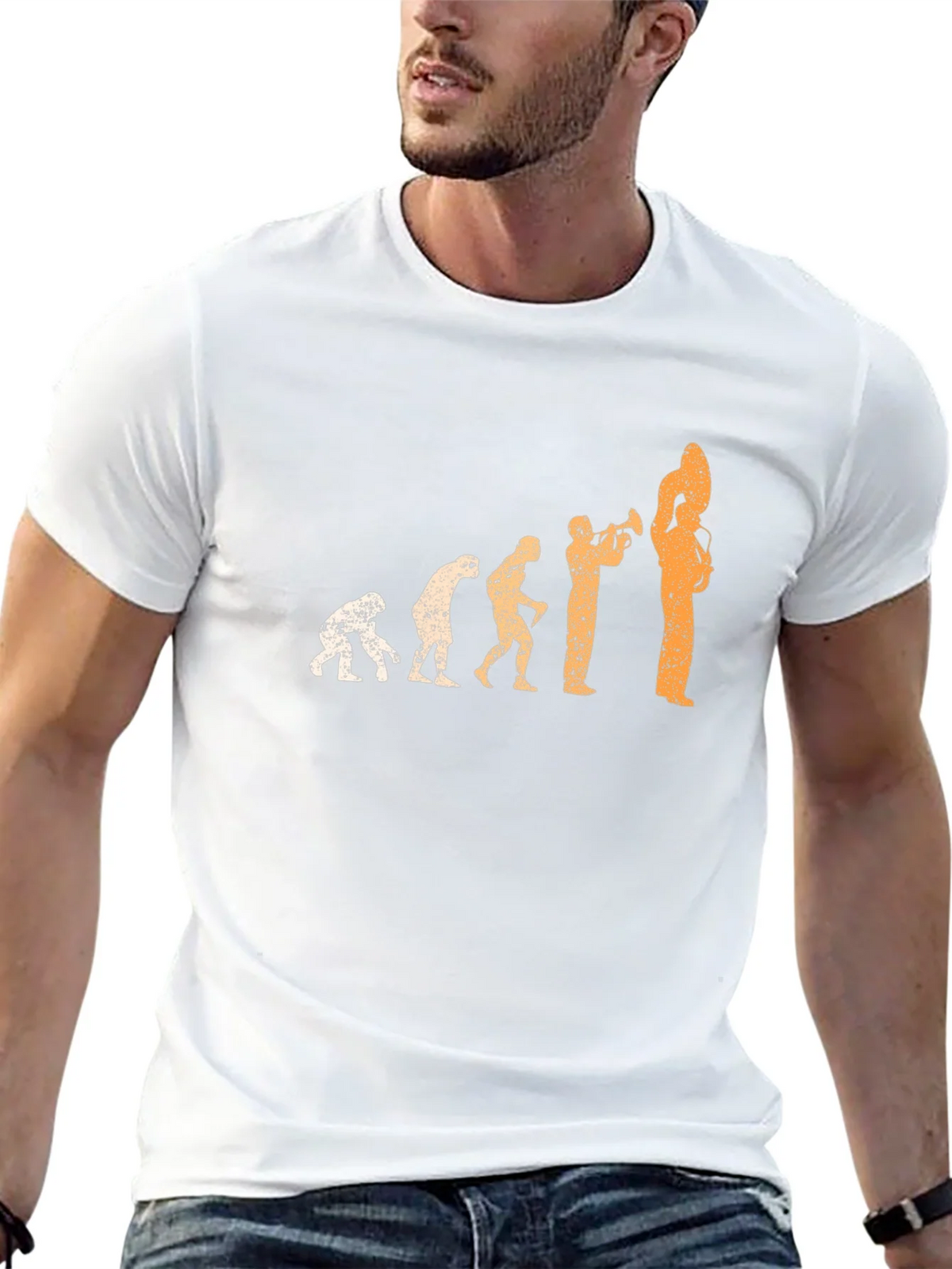 Evolution of Music Black T-Shirt product image 4