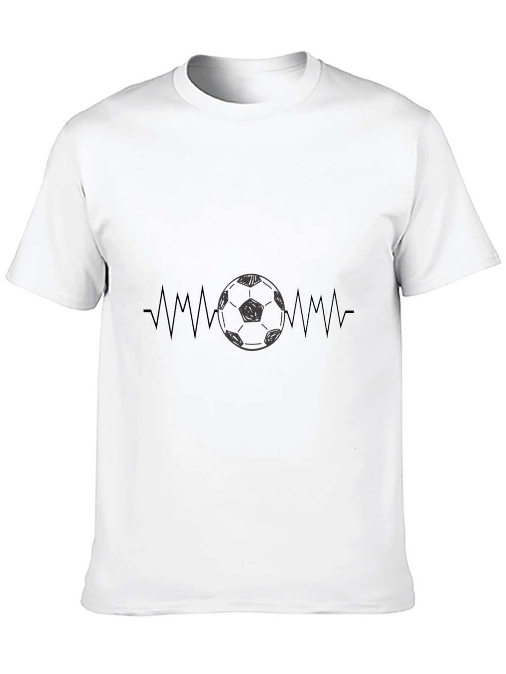 Soccer Heartbeat Graphic Tee - Black product image 12