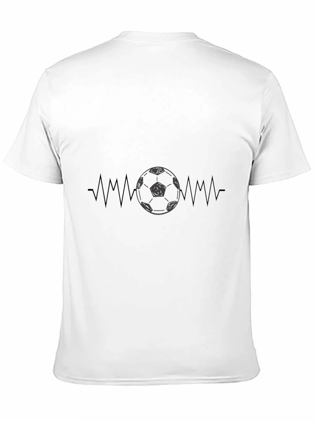 Soccer Heartbeat Graphic Tee - Black product image 2