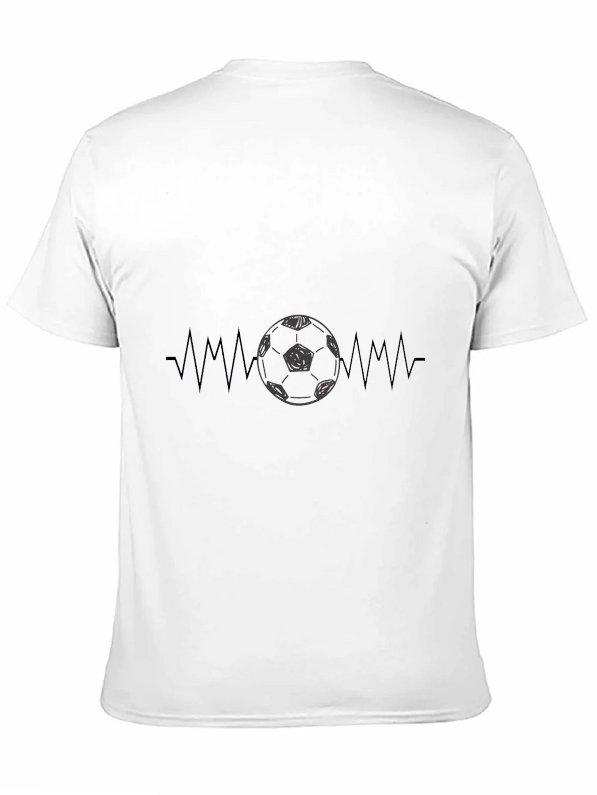 Soccer Heartbeat Graphic Tee - Black product image 2
