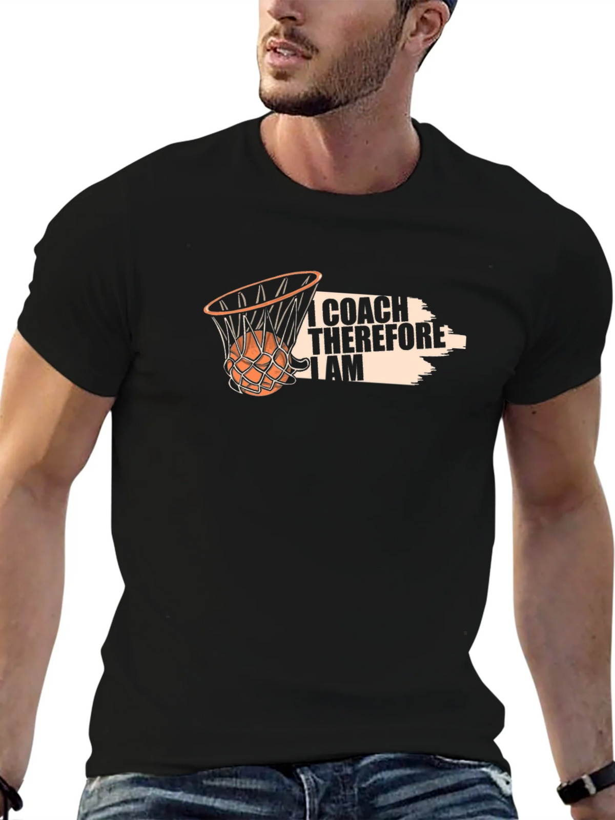 Coach Basketball T-Shirt: I Therefore I Am product image 9