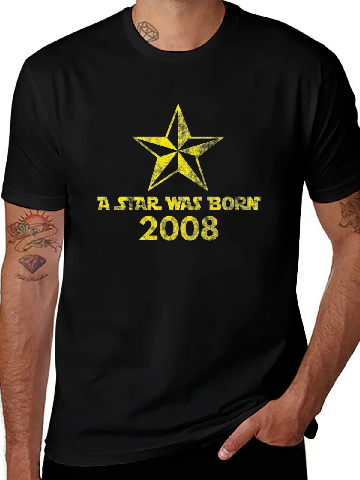 A Star Was Born 2008 Graphic Tee - Black product image 1