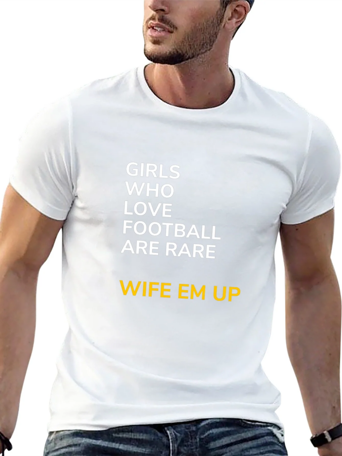 Girls Who Love Football T-Shirt - Wife Em Up product image 4