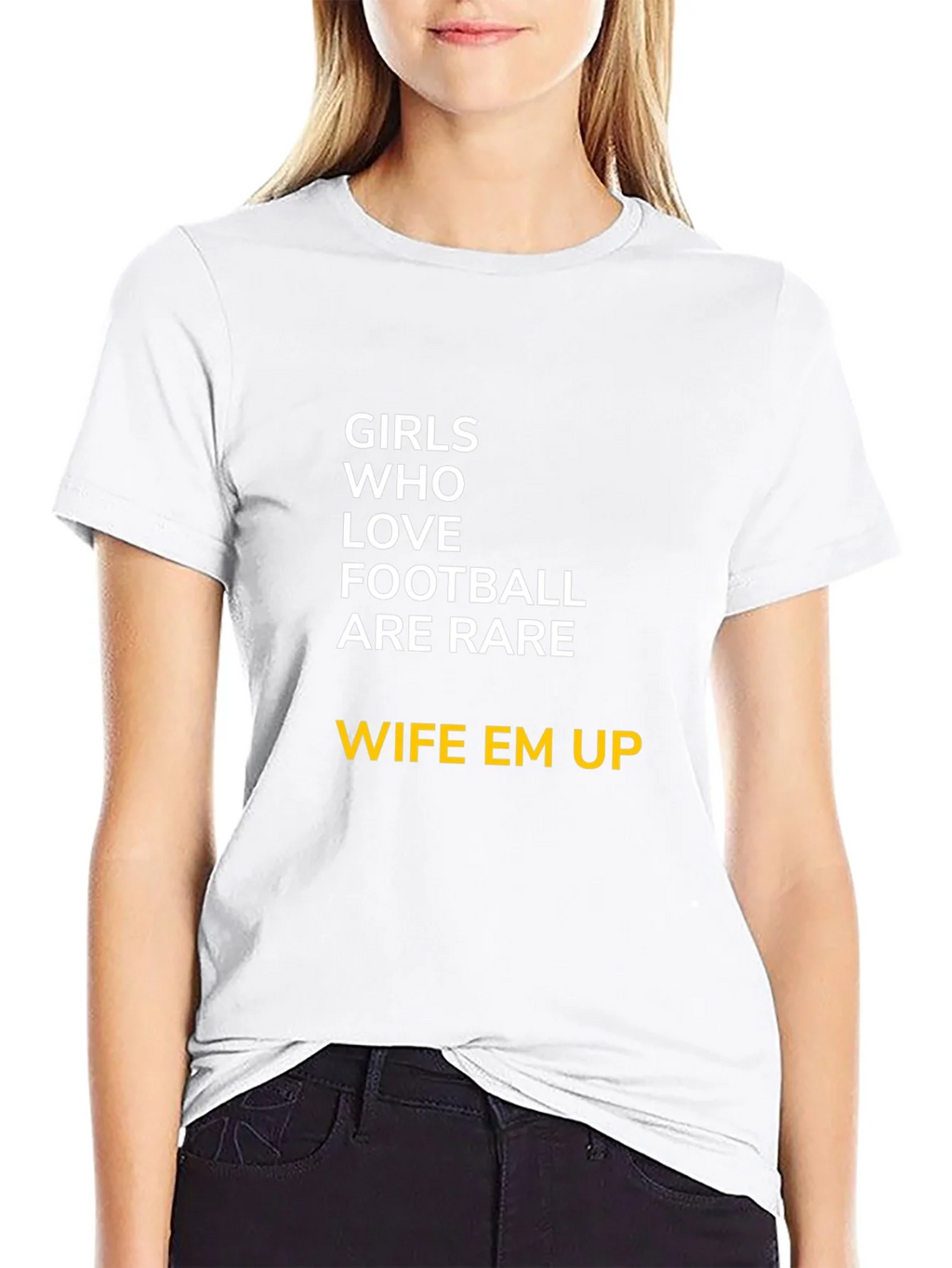 Girls Who Love Football T-Shirt - Wife Em Up product image 11