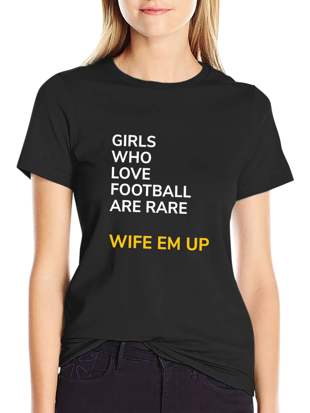 Girls Who Love Football T-Shirt - Wife Em Up product image 5