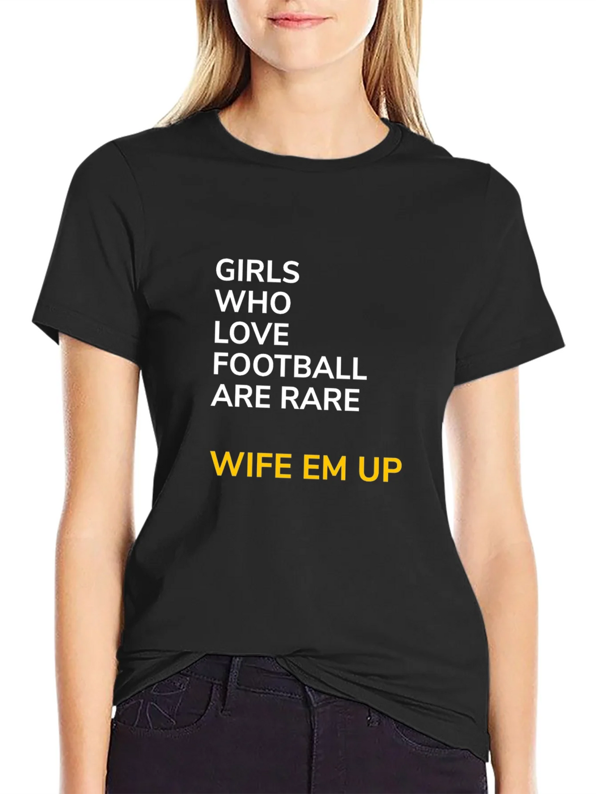 Girls Who Love Football T-Shirt - Wife Em Up product image 5